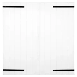 Fortia Volet battant aluminium blanc - l.120 x H.125 cm - 2 vantaux- Volet Battant