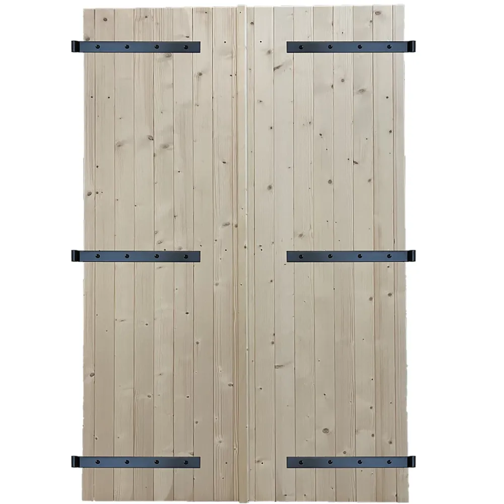 Fortia Volet battant bois naturel - l.140 x H.215 cm - 2 vantaux- Volet Battant
