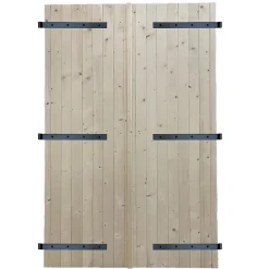 Fortia Volet battant bois naturel - l.120 x H.225 cm - 2 vantaux- Volet Battant