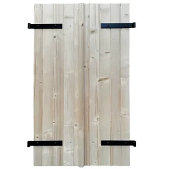 Fortia Volet battant bois naturel - l.100 x H.175 cm - 2 vantaux- Volet Battant