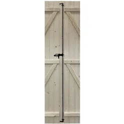 Fortia Volet battant bois naturel - l.140 x H.205 cm - 2 vantaux- Volet Battant