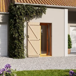 Fortia Volet Battant<Volet battant bois naturel - l.80 x H.215 cm - 1 vantail