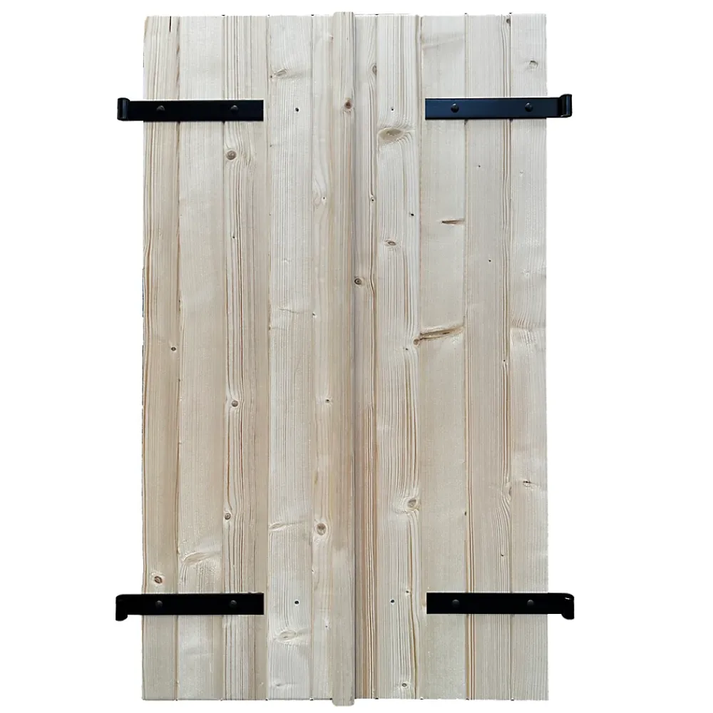 Fortia Volet battant bois naturel - l.120 x H.155 cm - 2 vantaux- Volet Battant
