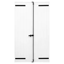 Fortia Volet battant uPVC blanc - l.120 x H.225 cm - 2 vantaux- Volet Battant