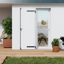 Fortia Volet battant uPVC blanc - l.120 x H.225 cm - 2 vantaux- Volet Battant