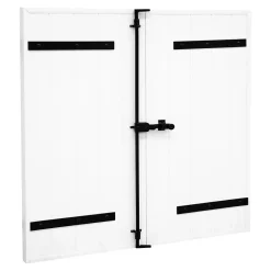 Fortia Volet Battant<Volet battant uPVC blanc - l.100 x H.115 cm - 2 vantaux