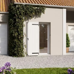 Fortia Volet battant uPVC blanc - l.80 x H.215 cm - 1 vantail- Volet Battant