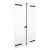 Fortia Volet battant uPVC blanc - l.100 x H.155 cm - 2 vantaux- Volet Battant