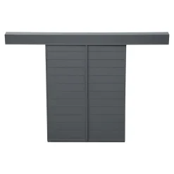 Fortia Volet coulissant aluminium anthracite - l.100 x H.125 cm - 2 vantaux- Volet Coulissant