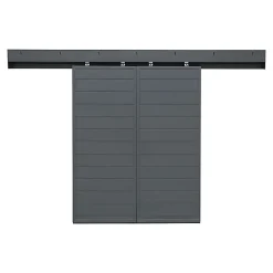 Fortia Volet Coulissant<Volet coulissant aluminium anthracite - l.100 x H.135 cm - 2 vantaux