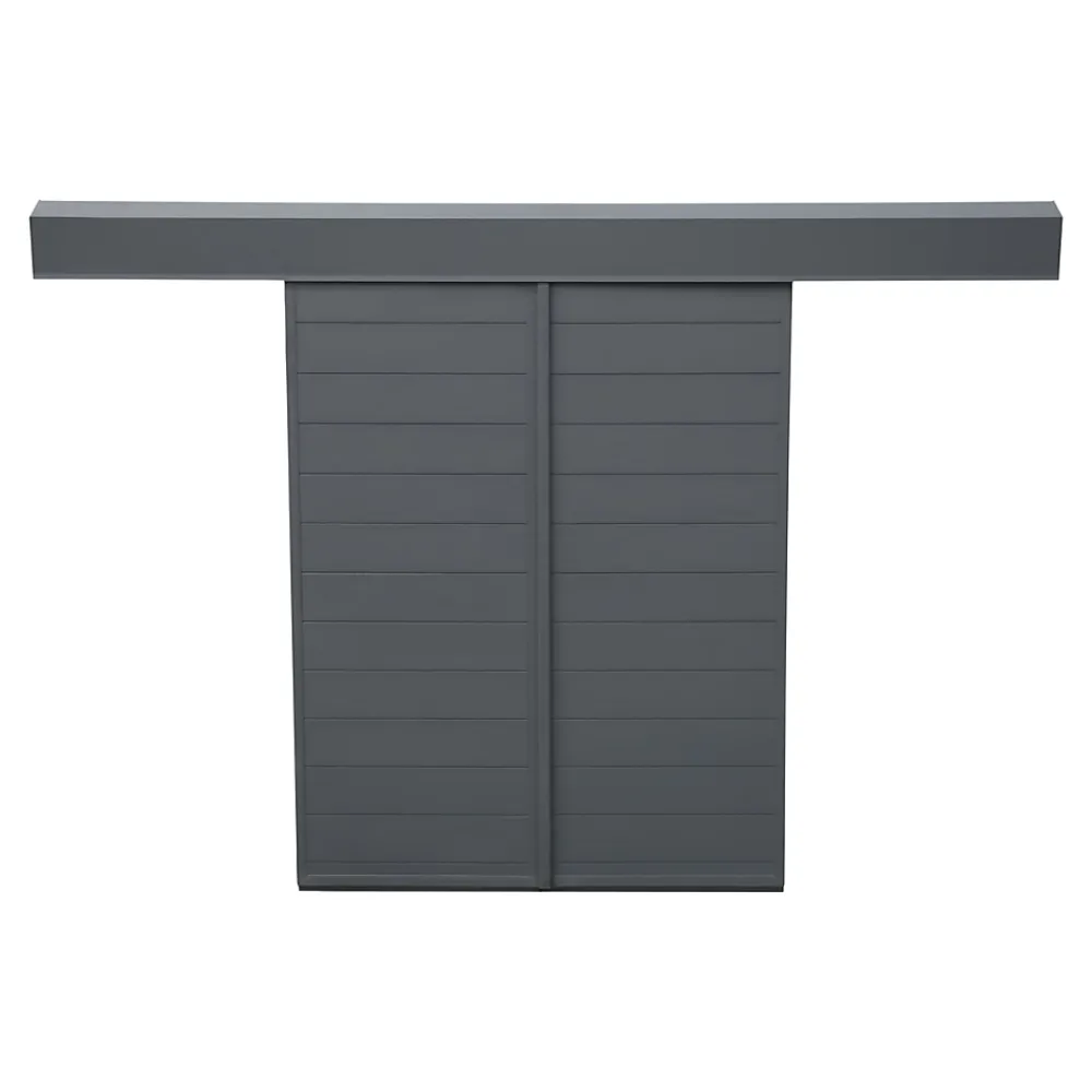 Fortia Volet Coulissant<Volet coulissant aluminium anthracite - l.120 x H.125 cm - 2 vantaux