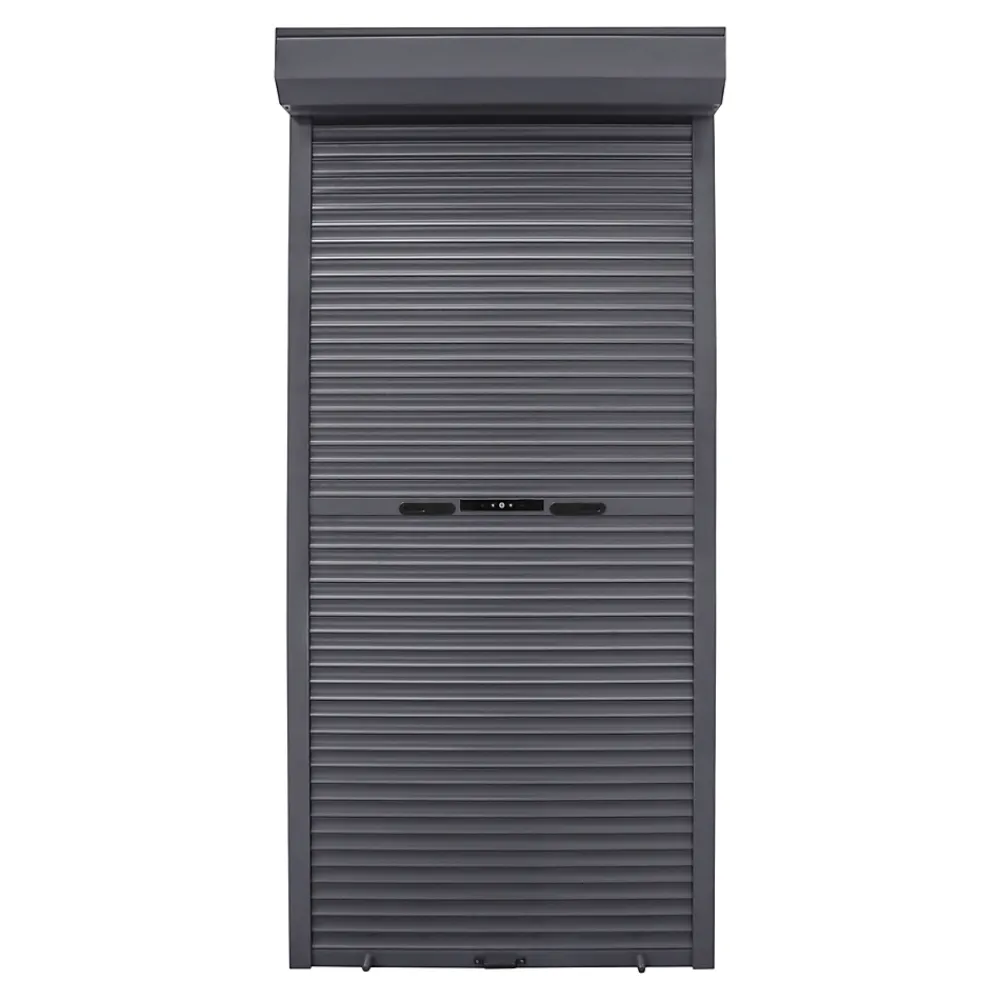 Fortia Volet roulant aluminium anthracite - ouverture manuelle - - l.100 x H.220 cm- Volet Roulant