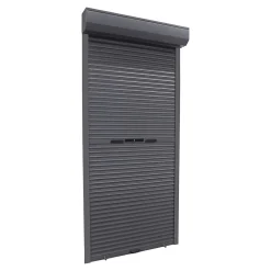 Fortia Volet roulant aluminium anthracite - ouverture manuelle - - l.100 x H.220 cm- Volet Roulant
