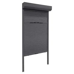 Fortia Volet roulant aluminium anthracite - ouverture manuelle - - l.100 x H.220 cm- Volet Roulant