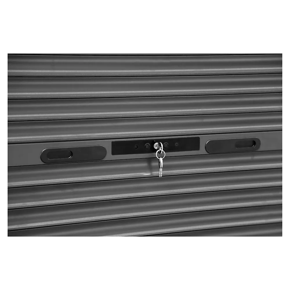Fortia Volet roulant aluminium anthracite - ouverture manuelle - - l.100 x H.220 cm- Volet Roulant