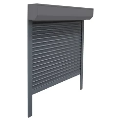 Fortia Volet roulant aluminium anthracite - ouverture motorisée - - l.240 x H.200 cm- Volet Roulant