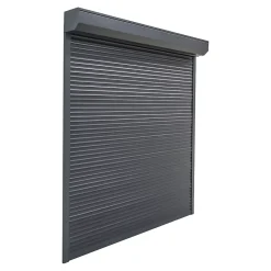 Fortia Volet roulant aluminium anthracite - ouverture motorisée - - l.120 x H.145 cm- Volet Roulant