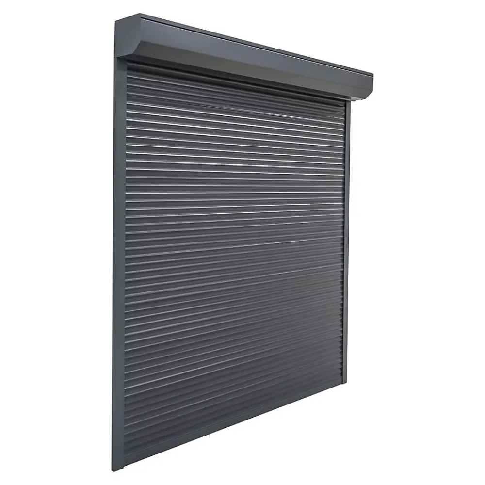 Fortia Volet roulant aluminium anthracite - ouverture motorisée - - l.120 x H.145 cm- Volet Roulant