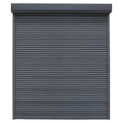 Fortia Volet roulant aluminium anthracite - ouverture motorisée - - l.120 x H.145 cm- Volet Roulant
