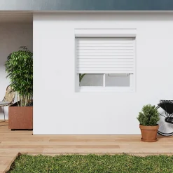 Fortia Volet Roulant<Volet roulant aluminium blanc - ouverture motorisée - - l.100 x H.175 cm