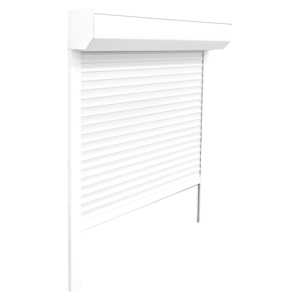 Fortia Volet roulant aluminium blanc - ouverture motorisée - - l.120 x H.215 cm- Volet Roulant