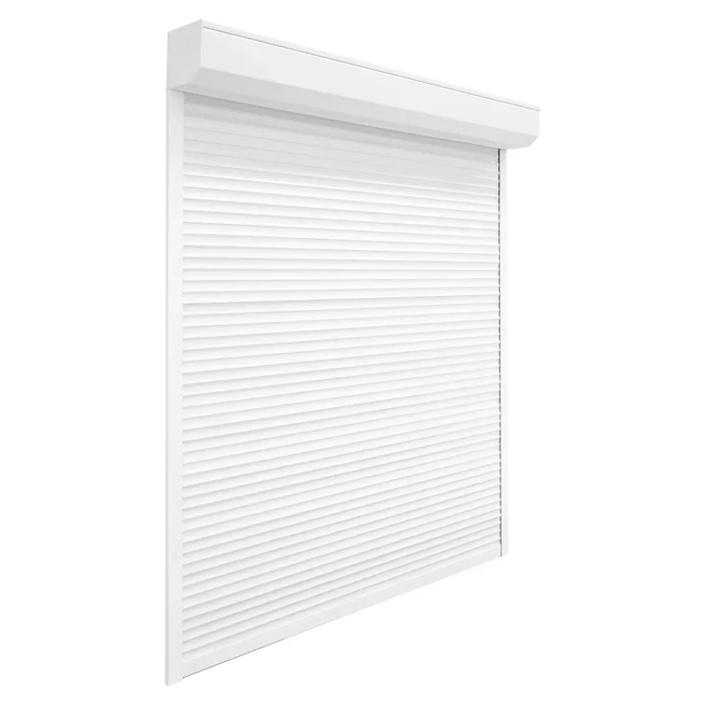 Fortia Volet Roulant<Volet roulant aluminium blanc - ouverture motorisée - - l.120 x H.125 cm
