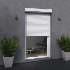 France Combi Volet Roulant<Volet roulant électrique en aluminium L. 120 x H. 215 cm blanc