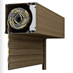 3 in 1 Volet Roulant<Volet roulant motorisé THERMO CONFORT-50 RAL Imitation bois Solus - Filaire (L.: 2000 mm x H.: 2150 mm)