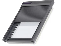 Velux Volet Roulant De Fenêtre De Toit|Volet Roulant De Fenêtre De Toit<Volet roulant rigide pour fenêtre de toit, gris anthracite, à énergie solaire, l.55 x H.70 cm, SSL 9 0000S
