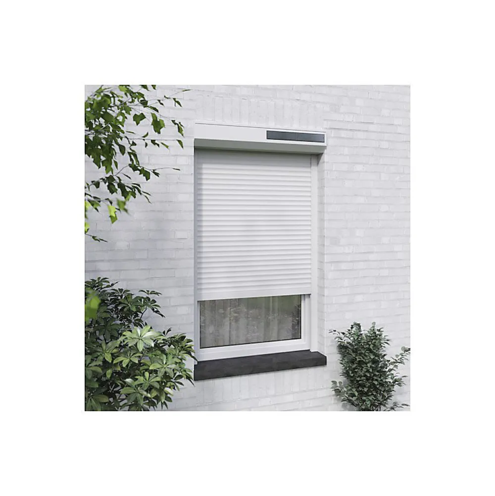 Volet-Moustiquaire Volet Roulant<Volet roulant solaire alu H 150 cm x L 150 cm blanc