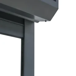 Fortia Volet roulant solaire aluminium anthracite - ouverture motorisée - - l.90 x H.135 cm- Volet Roulant