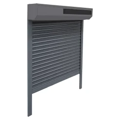 Fortia Volet Roulant<Volet roulant solaire aluminium anthracite - ouverture motorisée - - l.90 x H.155 cm