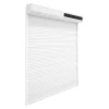Fortia Volet roulant solaire aluminium blanc - ouverture motorisée - - l.100 x H.125 cm- Volet Roulant