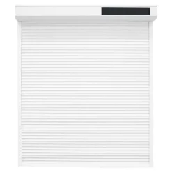 Fortia Volet roulant solaire aluminium blanc - ouverture motorisée - - l.80 x H.205 cm- Volet Roulant