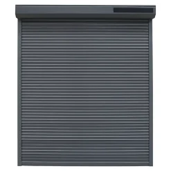Fortia Volet Roulant<Volet roulant solaire aluminium anthracite - ouverture motorisée - - l.80 x H.205 cm