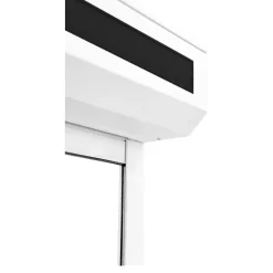 Fortia Volet roulant solaire aluminium blanc - ouverture motorisée - - l.140 x H.215 cm- Volet Roulant