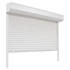 Fortia Volet roulant uPVC blanc - ouverture manuelle par sangle - - l.120 x H.125 cm- Volet Roulant