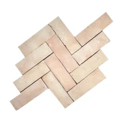 Concept Mosaïque Véritable BEJMAT artisanal marocain 4.5 x 14.5 cm NATUREL- Faïence Unie|Faïence Pour Pièce À Vivre