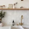 Concept Mosaïque Carrelage Mural Pour Pièce À Vivre<Véritable carreau zellige marocain 10x10 cm BLANC CASSÉ