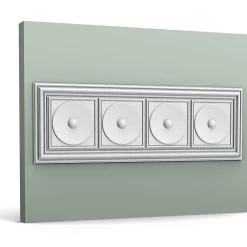 Orac Decor Panneau Mural Décoratif<W120 AUTOIRE - Panneau Mural Encadrement Soubassement 3d - 150x50x3,2cm (L x l x h) A l'unité