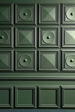 Orac Decor W121 AUTOIRE - Panneau Mural Encadrement Soubassement 3d - 50x50x3,2cm (L x l x h) A l'unité- Panneau Mural Décoratif