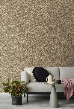Walls4You Papier Peint<papier peint peau de léopard beige - 53 cm x 10.05 m - 935328