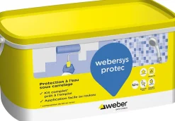 Weber Ragréage Et Primaire Pour Carrelage<.sys protec ( kit de 6 m², seaux de 7 kg, 20 kg) - SYS PROTECT KIT 6m²